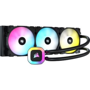 CORSAIR H150 RGB – Refrigeración Líquida AIO 360 mm – 3 Ventiladores SP120 RGB ELITE – CW-9060054-WW