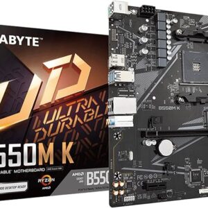 GIGABYTE B550M K – Tarjeta Madre AMD B550 AM4 DDR4 Micro ATX
