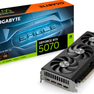 GIGABYTE GeForce RTX 5070 EAGLE OC SFF 12G – 12GB GDDR7 – PCIe 5.0 – GV-N5070EAGLE-OC-12GD
