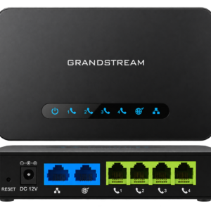 Grandstream HT814 V2 – Adaptador Telefónico Analógico VoIP 4 FXS con Router NAT Gigabit