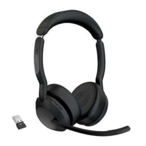 Jabra Evolve2 55 MS Stereo – Headset Inalámbrico con ANC y Link 380a