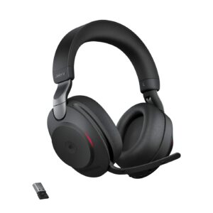 Jabra Evolve2 85 MS Stereo – Headset Inalámbrico Bluetooth con ANC y Link 380a