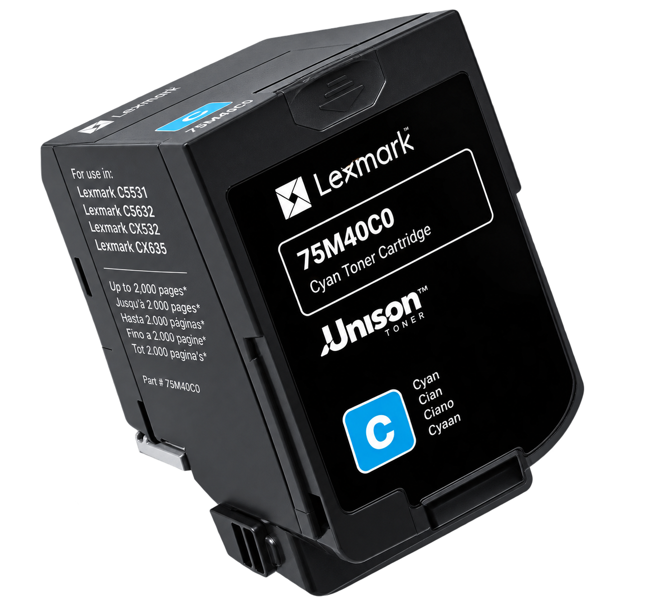 LEXMARK CARTUCHO DE TÓNER CIAN 2,000 PÁGINAS PARA CS531, CS632, CX532 Y CX635