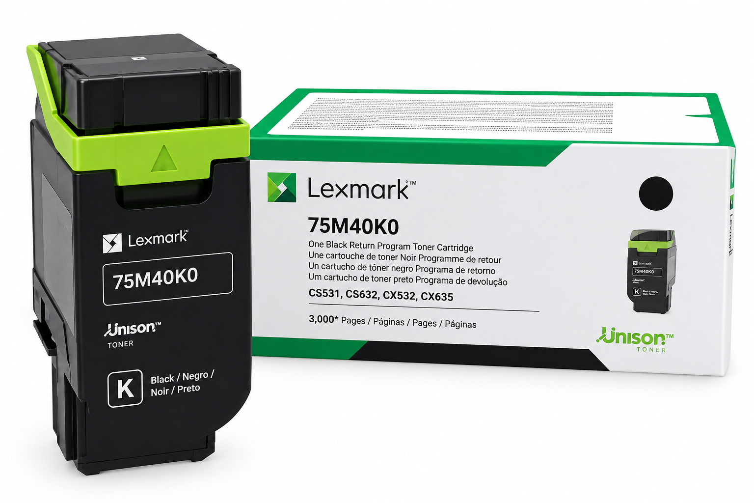 LEXMARK CARTUCHO DE TÓNER NEGRO 3,000 PÁGINAS PARA CS531, CS632, CX532 Y CX635