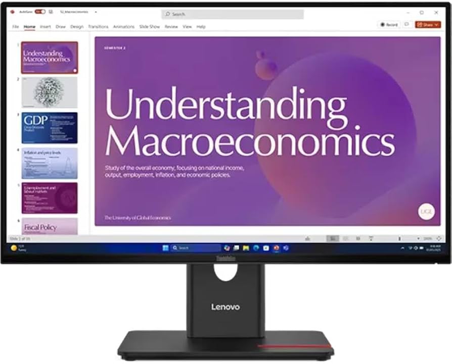 Lenovo ThinkVision T24D-40 – Monitor 23.8" IPS Full HD – 120Hz – USB-C 100W