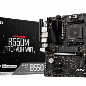 MSI B550M PRO-VDH WIFI – Tarjeta Madre AMD B550 AM4 DDR4 Wi-Fi Micro ATX