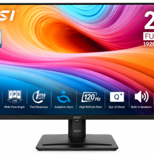 MSI PRO MP251 E2 – Monitor 24.5" IPS Full HD – 120Hz – Parlantes Integrados