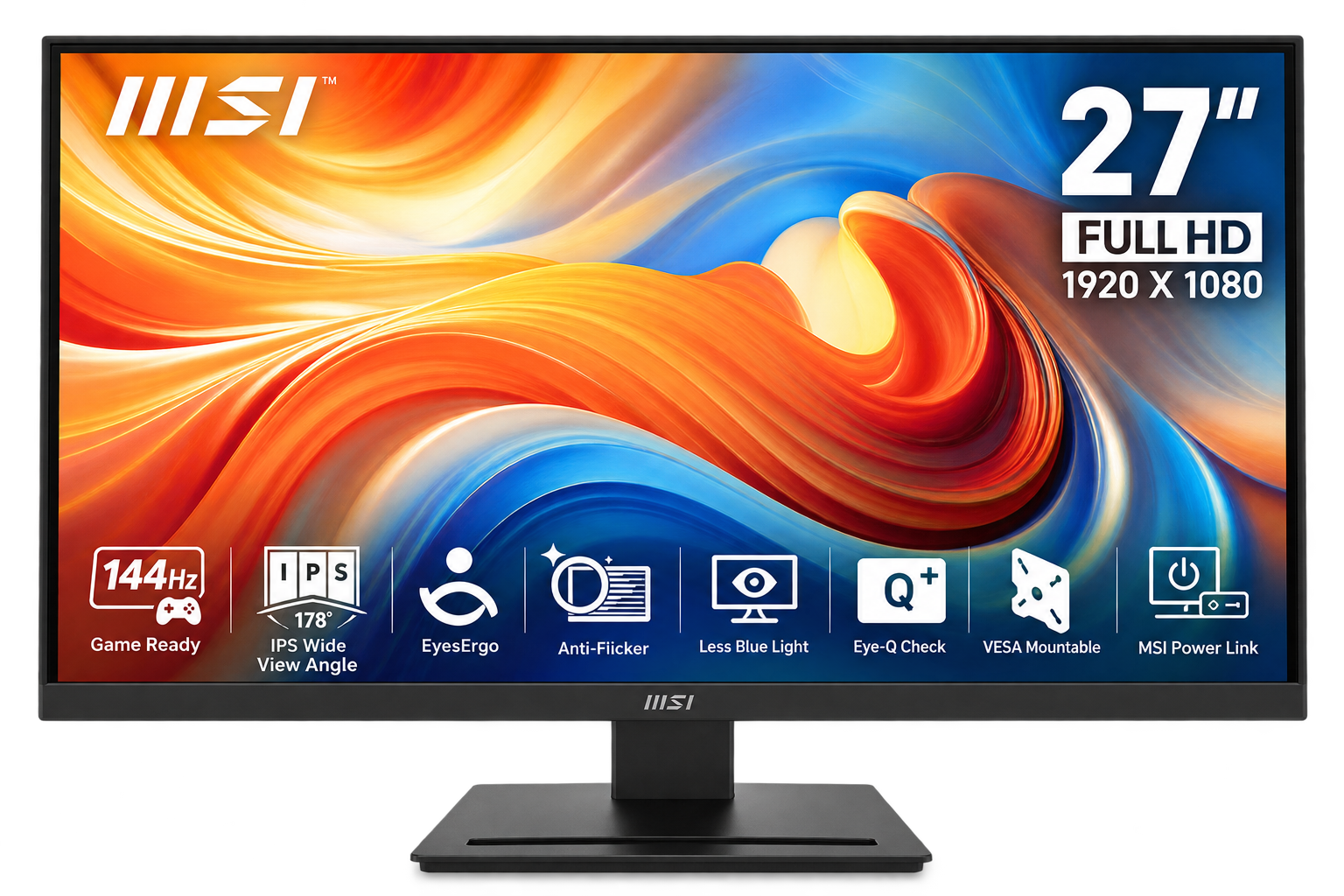 MSI PRO MP273L E14 – Monitor 27" IPS Full HD – 144Hz – 1ms