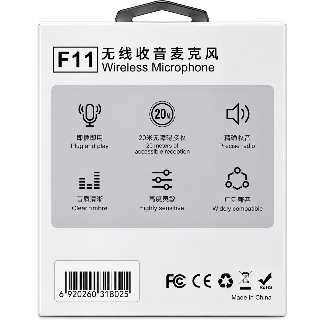Micrófono Inalámbrico F11-2 Doble con 2 Transmisores y Receptor – Para Vlog, Entrevistas y Streaming - Imagen 3