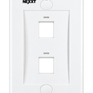Nexxt - Placa de montaje - blanco - 2 puertos
