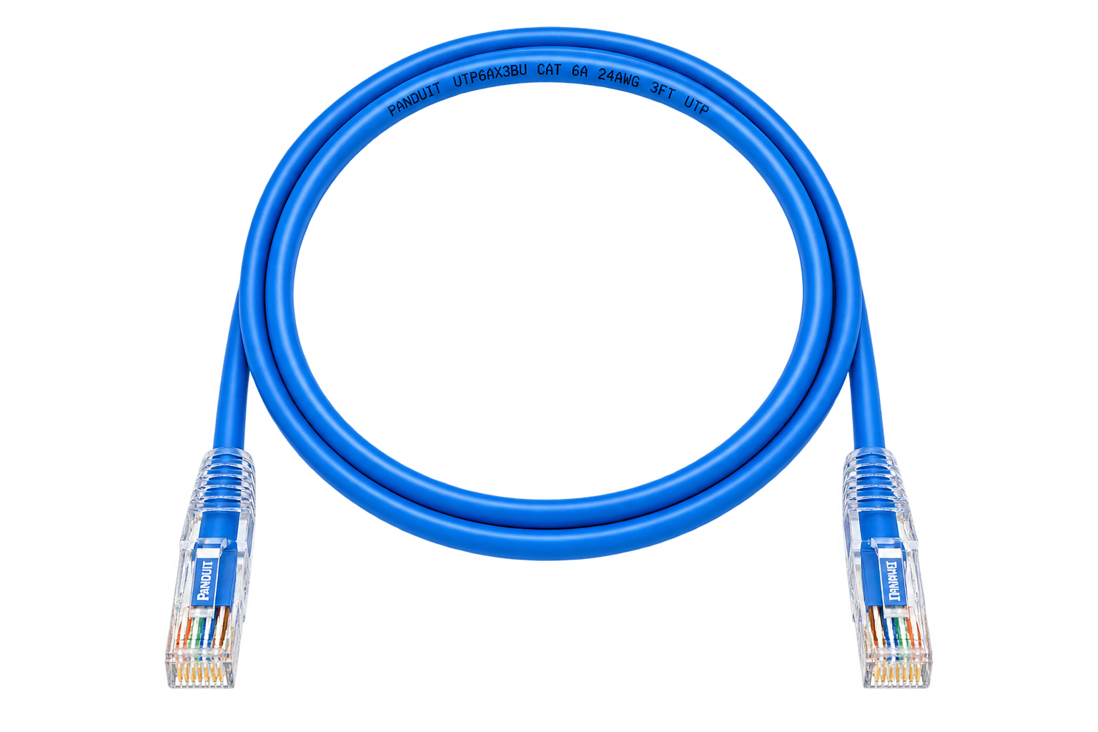 Panduit UTP6AX3BU – Cable Patch Cord Cat 6A UTP 3 pies – Azul