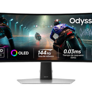 SAMSUNG MONITOR CURVO GAMING ULTRAPANORÁMICO DE 49" ESOLUCIÓN DUAL QHD (5120 × 1440 PÍXELES) TASA DE REFRESCO DE 144 HZ