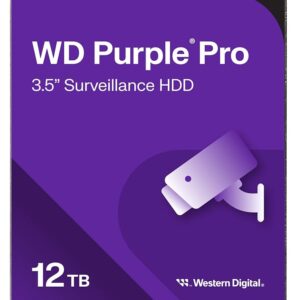 Western Digital WD Purple - Hard drive - Internal hard drive - 12 TB - 3.5" - 7200 rpm