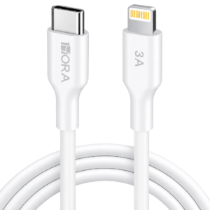 Cable 1m 1Hora Tipo C a Lightning 3A de carga y datos